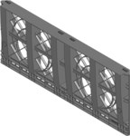 Skrzynka rozsączająca-ścianka boczna RAUSIKKO SX 8.3, wym. 800x330x60mm, kolumnowa, kolor czarny