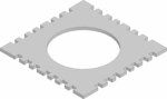 Pokrywa studzienki RAUSIKKO C3 typ X 8.3, wym. 800x800x25mm, kolor szary
