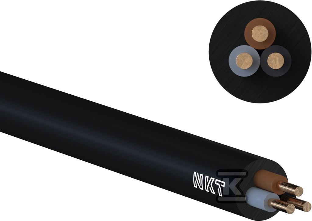 Kabel energetyczny YKXSżo 0,6/1 3x2,5 - 112269039D0500