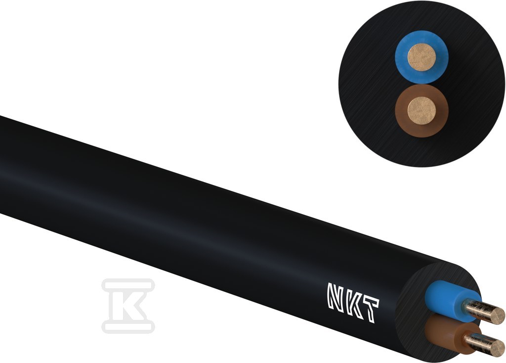 Kabel energetyczny YKY 0.6/1 kV 2x2,5 - 112271071D0500