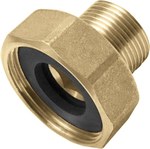 Półśrubunek mosiężny GZ/GW z płaskim uszczelnieniem - 1" x 1 1/4"