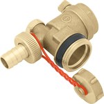 Tee with automatic air vent and drain valve - G1 "