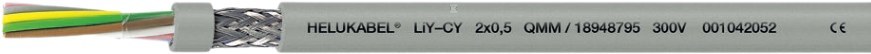 Przewód (LIY-CY) 3x1,5 RAL 7001 - 18048817