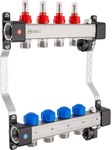 InoxFlow manifold with valves for actuators and flow meters (UFST series) - 4 circuits