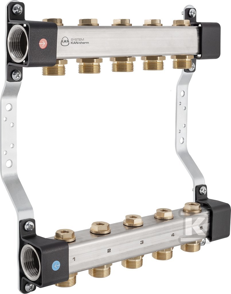 InoxFlow manifold with cut-off valves - 1316161002