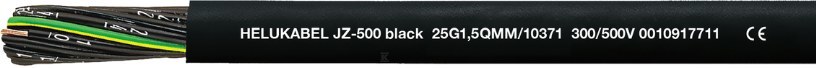 Kabel elastyczny 500V JZ-500 black 4G6 - 10382