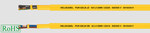Провід контрольно-силовий PUR, PUR-YELLOW-OB 2x1,5 мм² жовтий, жили кольорові