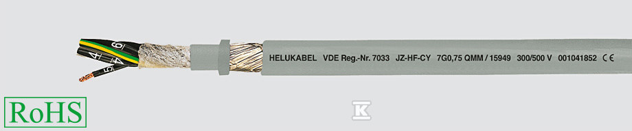 Kabel elastyczny 500V JZ-HF-CY 4G2,5 - 15926