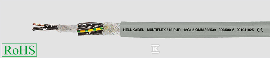 Flexible cable MULTIFLEX 512-PUR 4G6 - 22557