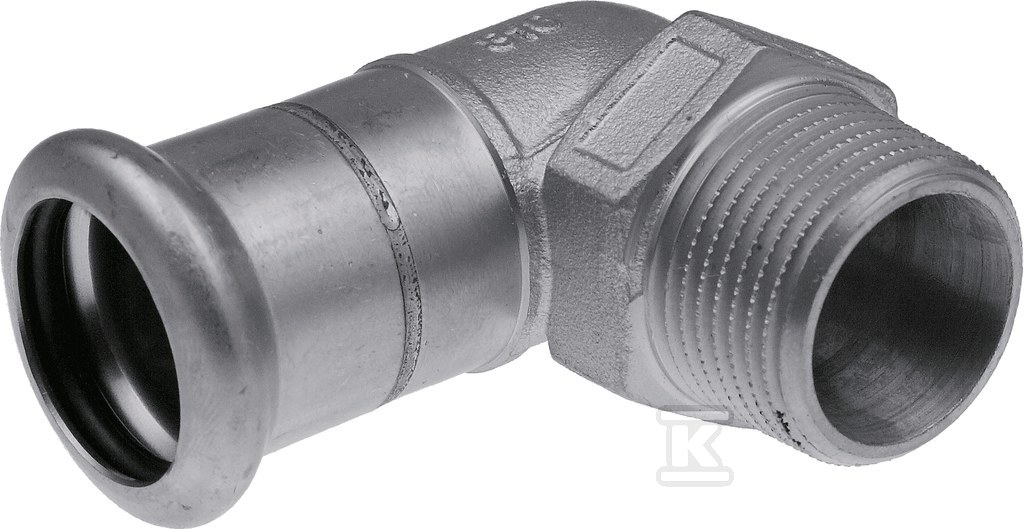 Kolano 90° GZ Inox - 15 R1/2" - 1609070000