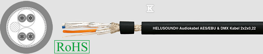 Przewód audio HELUSOUND DMX 2x2X0,22 - 400034