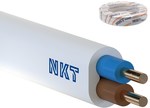 Przewód instalacyjny NKT instal YDYp 750V 2x1,5 biały
