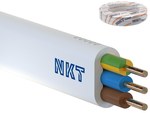 Przewód instalacyjny NKT instal YDYp żo 750V 3x1 biały