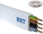 Przewód instalacyjny NKT instal YDYp żo 750V 4x1,5 biały