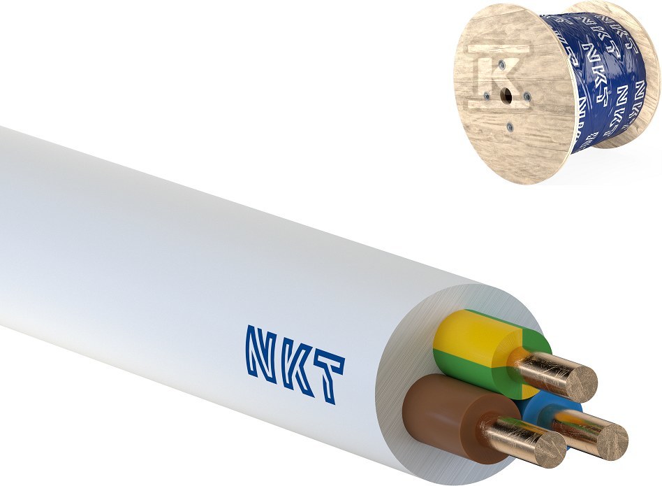 NKT YDY installation cable 750V 3x2.5 installation plus NKT drum 172171006D1000