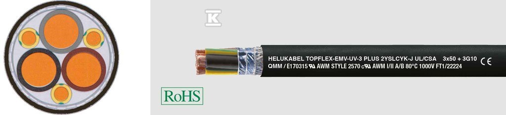 Kabel elastyczny 1kV UV 2YSLCYK-J - 22223