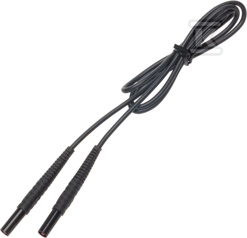 1,2 m čierny kábel 1 kV (banánové - WAPRZ1X2BLBB