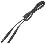 1,2 m cablu negru de 1 kV (fișe banane)