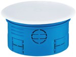 Flush-mounted box, plate, with cover, blue Z80K