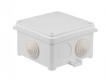 Коробка н/т IP55 N 80x80 гумові сальники білі