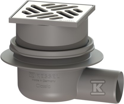 Classic bathroom point drain DN50 side - 40150-21