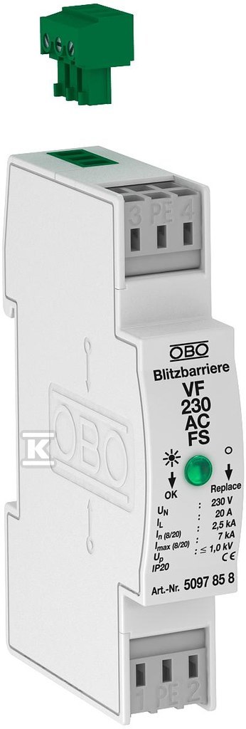 Bleskozvoda 230V typ VF230-AC-FS - 5097858