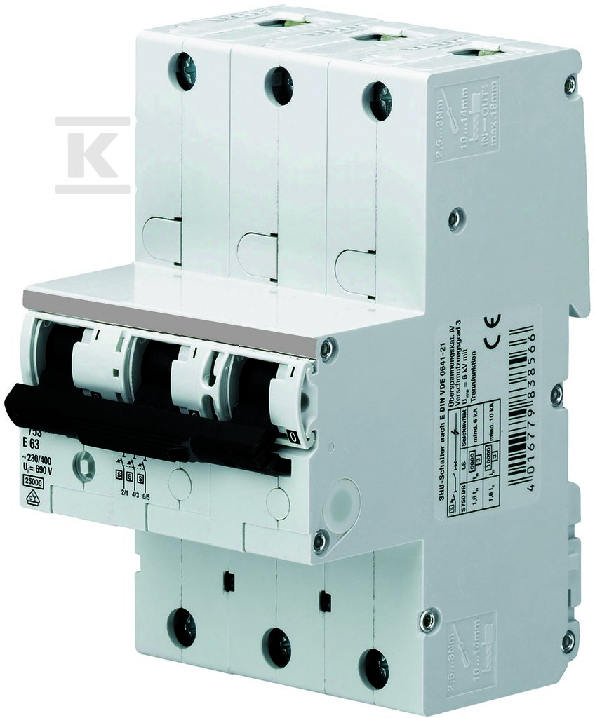 Selective overcurrent circuit breaker - 002129225