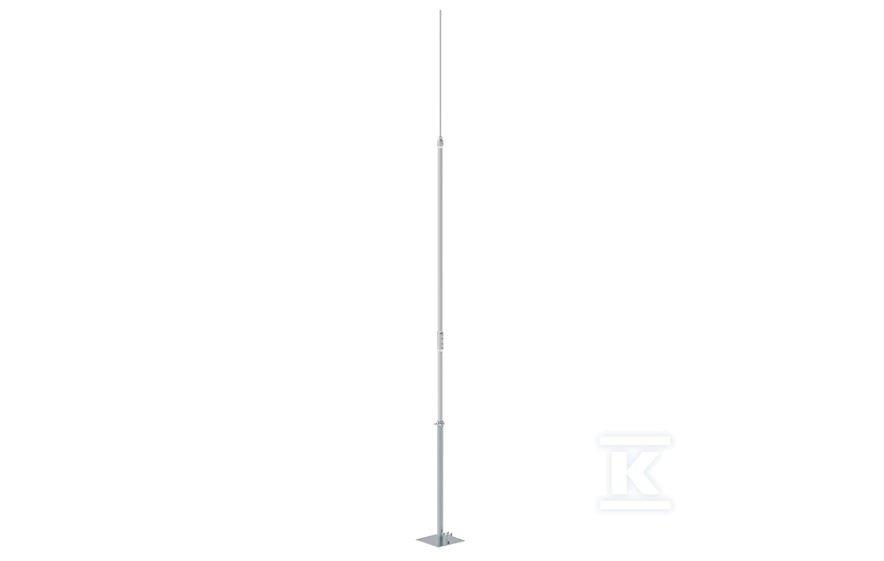 Aluminiowy maszt odgromowy z podstawą - 65605009
