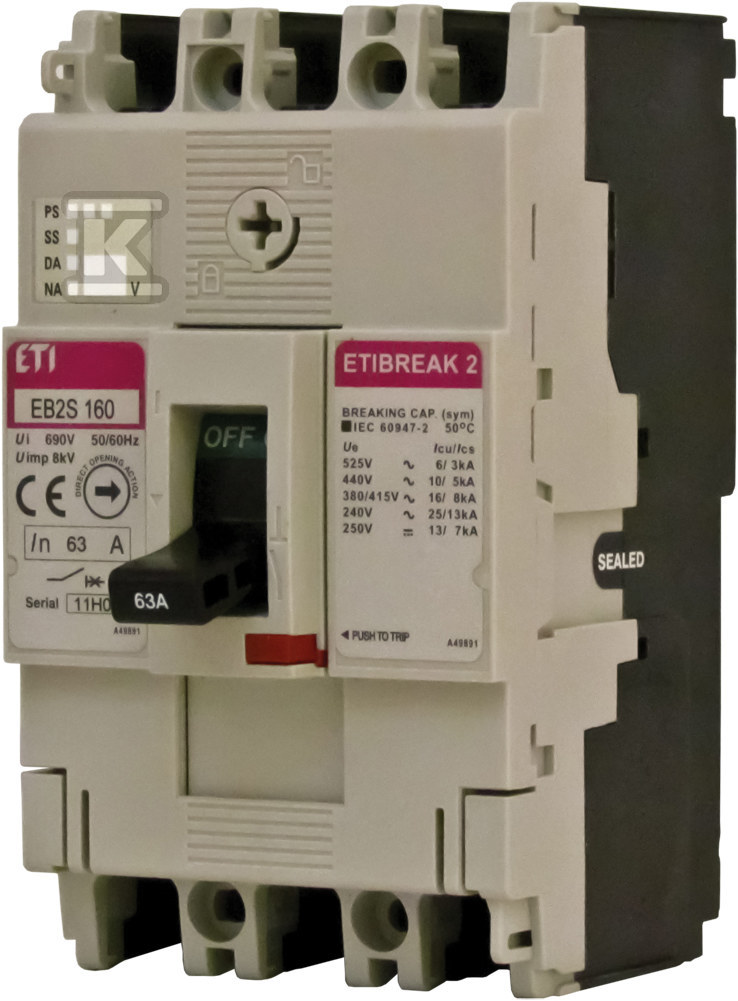 Вимикач потужності 4P, 25kA, випускник - 004671850