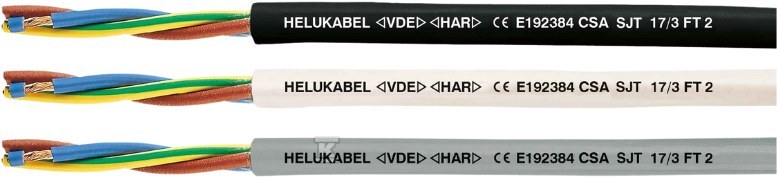 Провід 500V H05VV-F/SJT 3G2,5 чорний - 28043