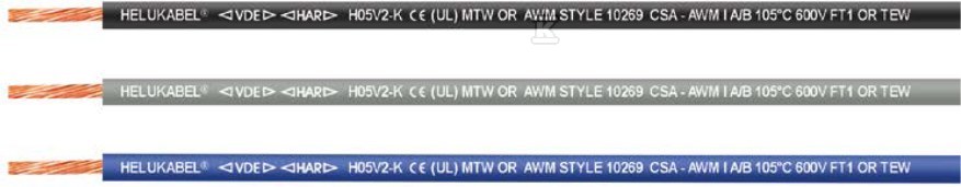 Przewód jednożyłowy 500V H05V2-K - 64076