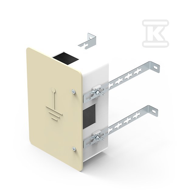 Skrzynka do złącz odgromowego kremowa - 96803408