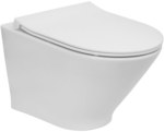 GAP ROUND COMPACTO wall-hung Rimless toilet bowl + soft-close slim duroplast seat