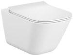 GAP SQUARE RIMLESS wall-hung Rimless toilet bowl + soft-close ultraslim duroplast seat