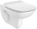 Miska WC DEBBA SQUARE podwieszana Rimless + deska wolnoopadająca slim duroplast