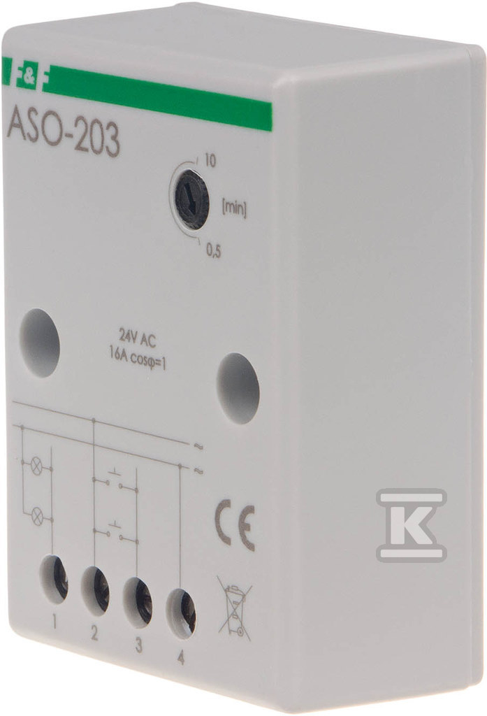 Staircase timer ASO-203 Un = 24V AC/DC - ASO-203