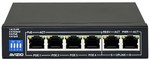 Nem menedzselt kapcsoló 6 x RJ45 - 4 RJ45 port PoE+ 100 Mb/s + 2 RJ45 Uplink port 100 Mb/s (teljesítmény költségvetés 60 W) AVIZIO