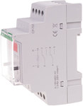 Voltage relay CP-721 with display, programmable programmable single-phase Un=450V+N Imax = 30A 2 modules