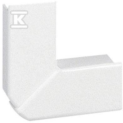Kąt płaski regulowany 40 x 20 biały - 030283