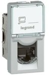 Gniazdo M45 1 moduł 1 x RJ45 kat. 6 A UTP alu