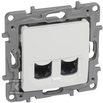 Gniazdo 2 x RJ45 kat. 6 FTP białe - 764578