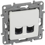 Gniazdo 2 x RJ45 kat. 6 FTP białe