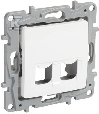 Gniazdo 2 x Keystone bez modułów białe - 664765