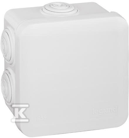 Puszka PLEXO 80x80x45 7wej bia - 092013