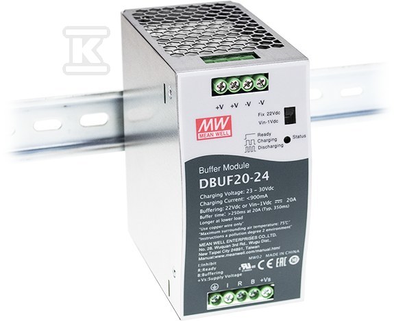 Буферний модуль 24V 20A DBUF20-24 - DBUF20-24