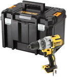 Дриль-шуруповерт DEWALT XR 18V безщітковий, 3-швидкісний, без акумулятора та зарядного пристрою, валіза TSTAK DCD991NT-XJ