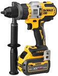 Wiertarko-Wkrętarka udarowa DEWALT XR 18V bezszczotkowa z technologią FLEXVOLT ADVANTAGE, 3-biegowa, moment do 126Nm, 1 Akumulator 6.0Ah, ładowarka i walizka TSTAK DCD999T1-QW