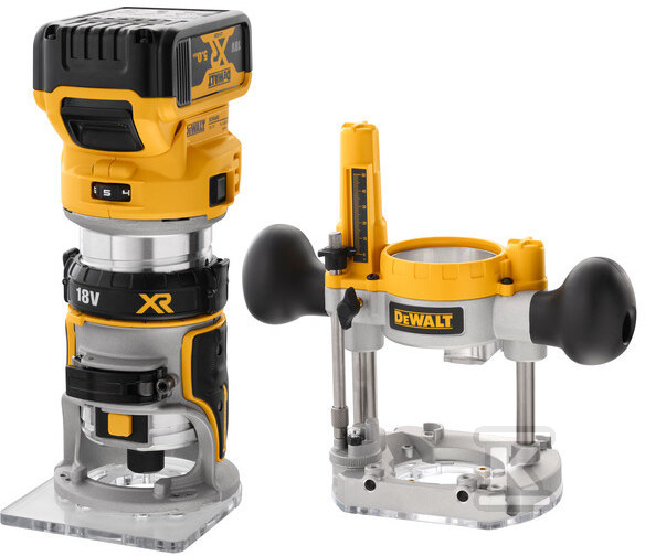 Frezarka DeWalt 18V XR 8 MM 1/4”, 2 X 5 Ah DCW604P2-QW