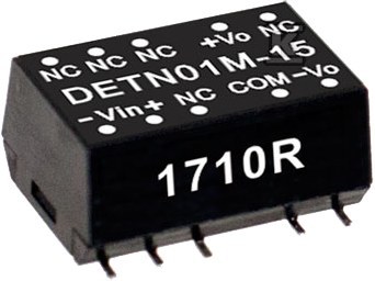 Moduł DC/DC 1W 12V±10%/ ±5V ±0.1A - DETN01M-05