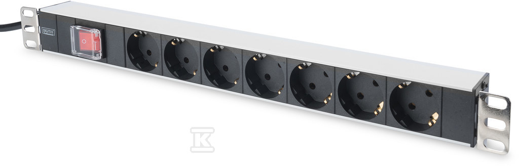 Listwa zasilająca PDU 19" Rack, 7x - DN-95402